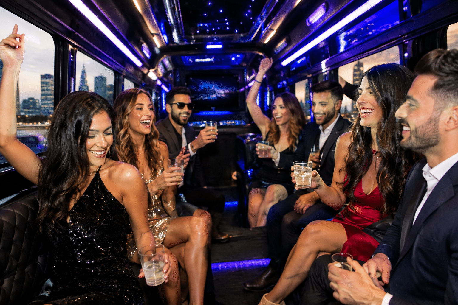 Toronto Party Bus Rental Interior