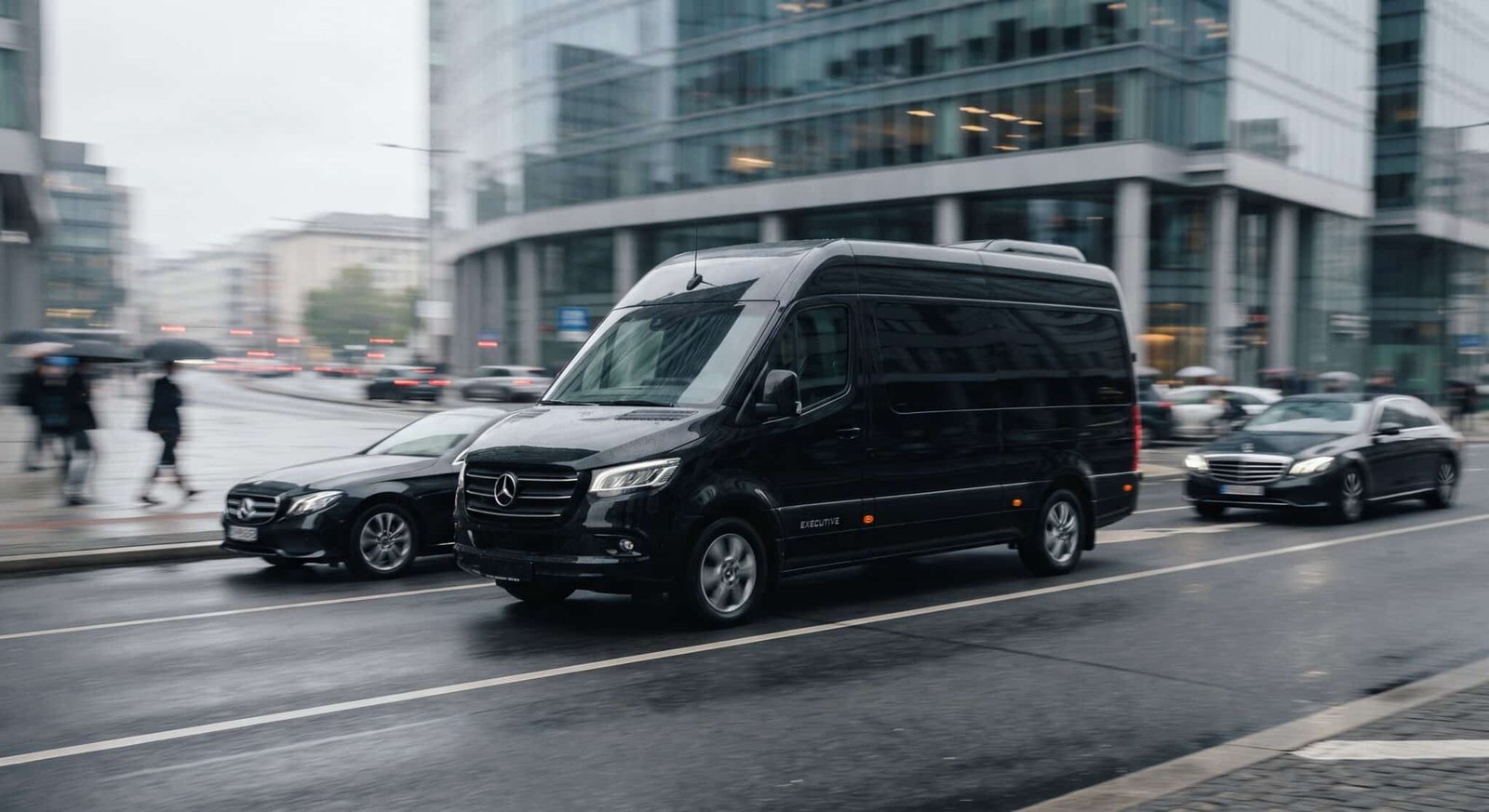 Black Mercedes-Benz Executive Sprinter Van