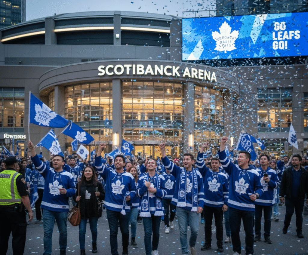 VVIP arrival at Scotiabank Arena for a Toronto Maple Leafs game