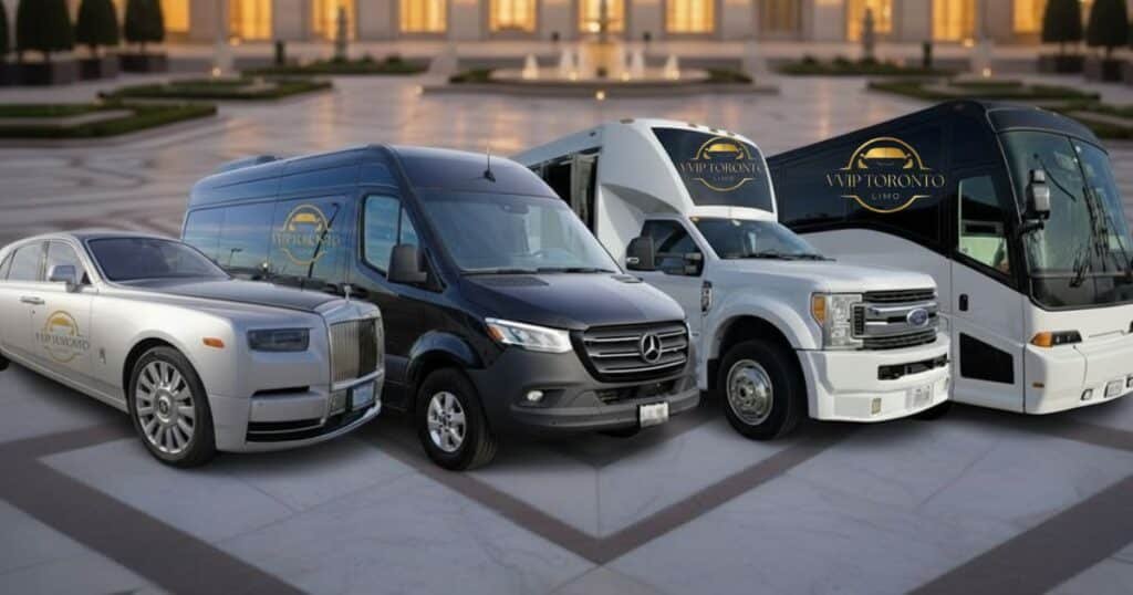 VVIP Toronto Limo private transportation fleet for FIFA World Cup 2026, featuring luxury SUVs, sedans, and executive shuttles for BMO Field transfers