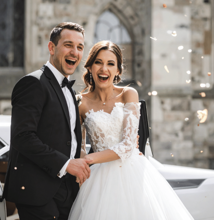 Joyful Departure Bridal & Groom on VVIP Toronto Limo