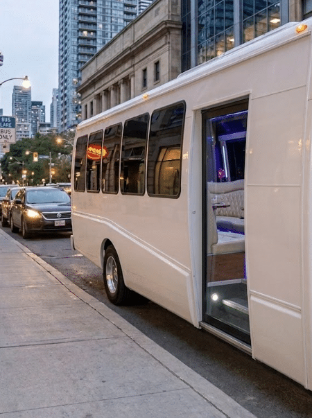20 passenger luxury party bus rental in Toronto