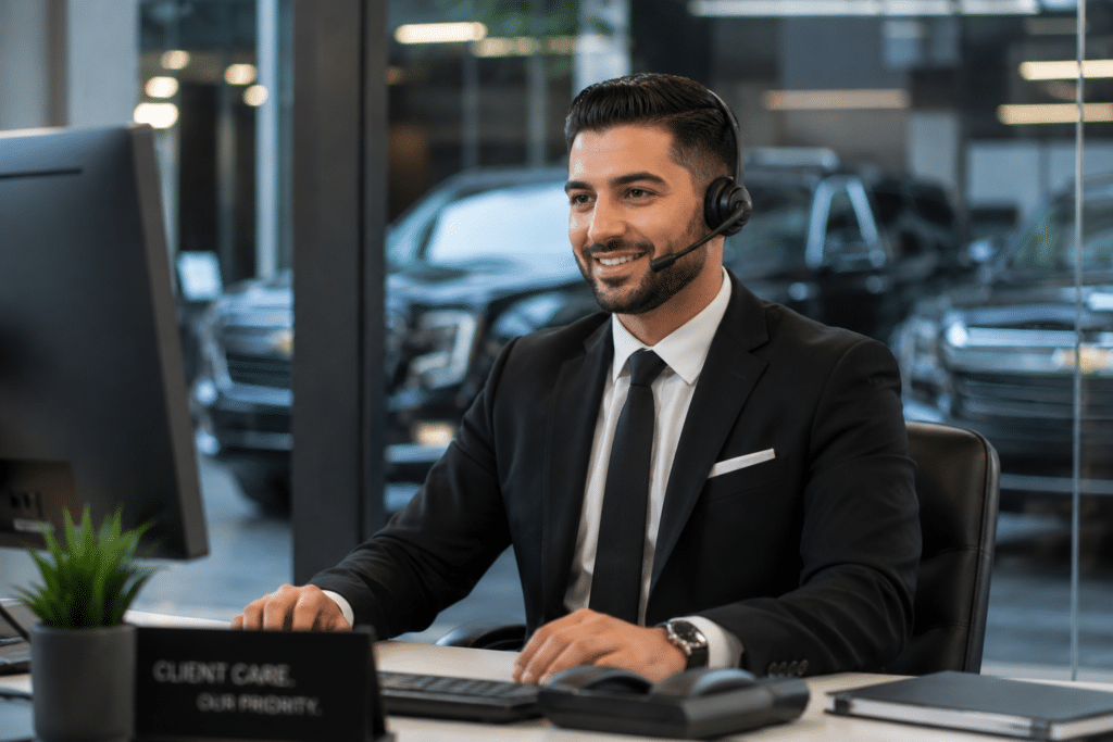 VVIP Toronto Limo customer support agent arranging local and cross border medical transport services