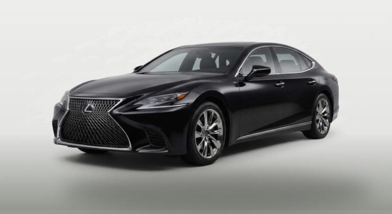 Black luxury sedan, Lexus or similar